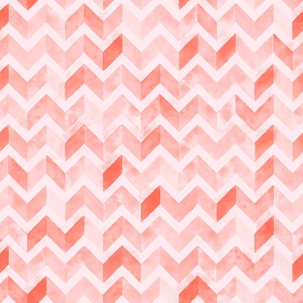 Watercolor Zigzag Fabric - Tropical Pink