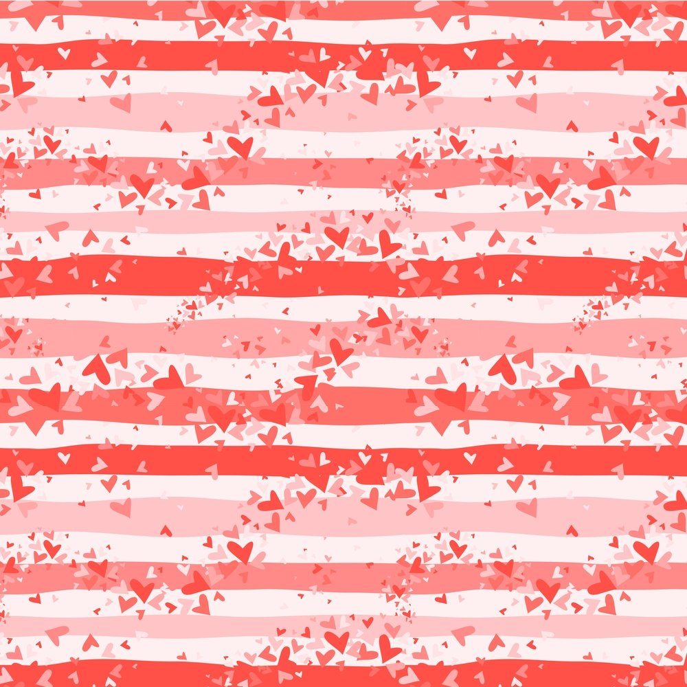 Wave Of Hearts Fabric