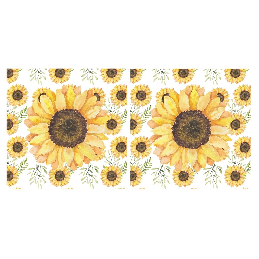 Watercolor Sunflower Allover Pillow Panels