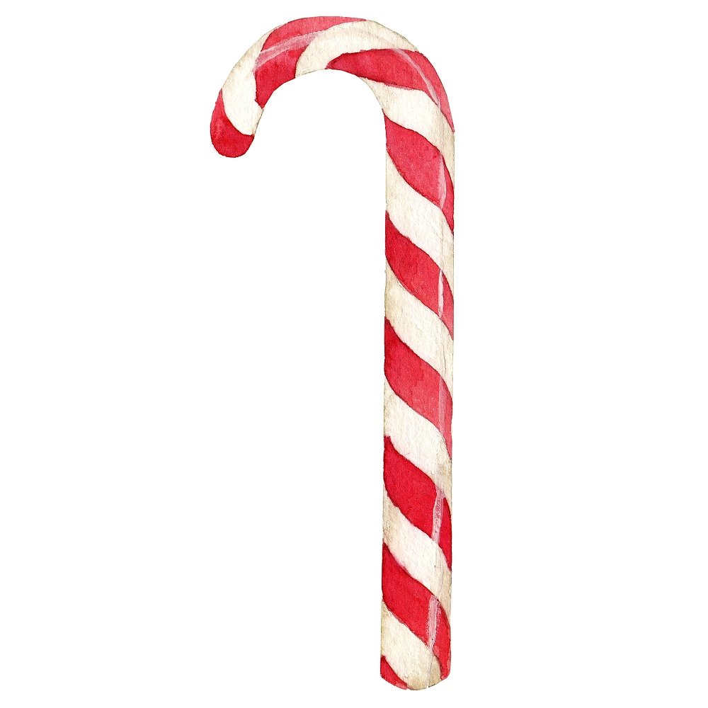 Watercolor Sweet Christmas #14 Fabric Panel