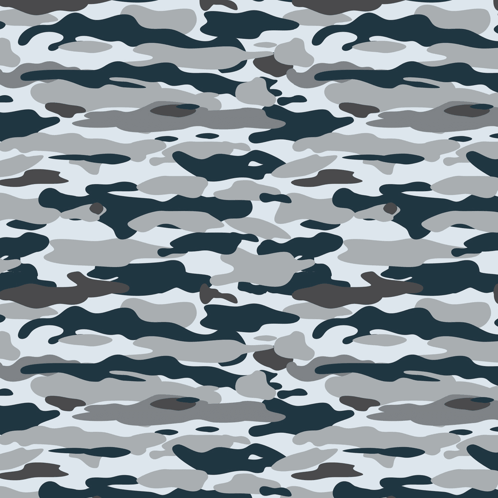 Camouflage Fabric - Navy/Gray