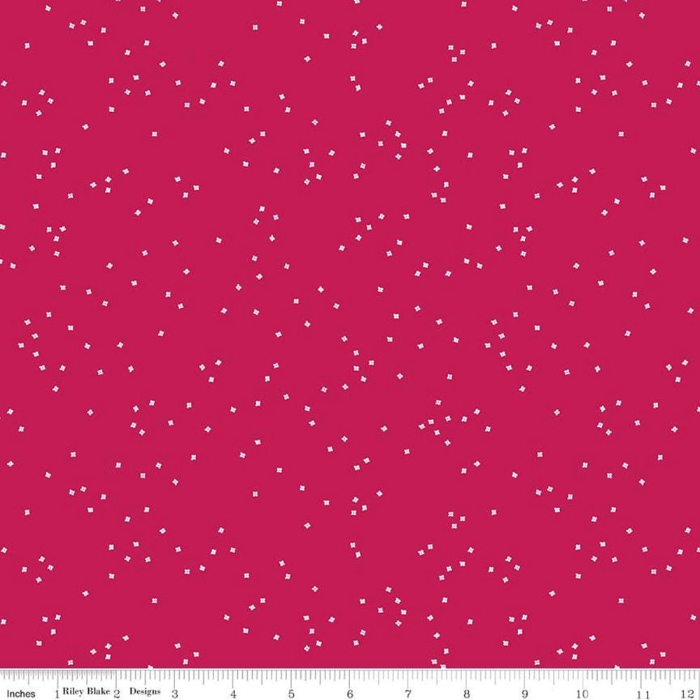 Blossom Fabric - Cranberry