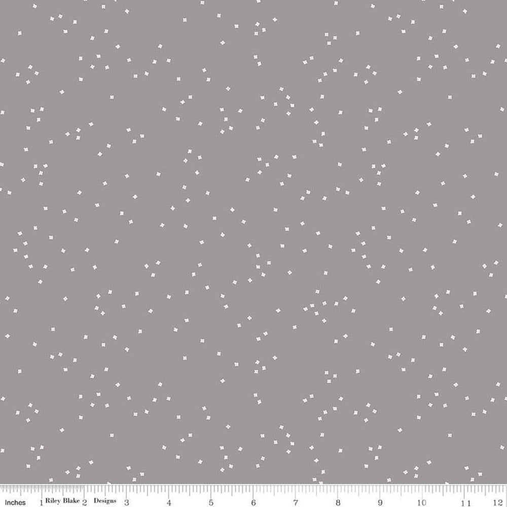 Blossom Fabric - Gray