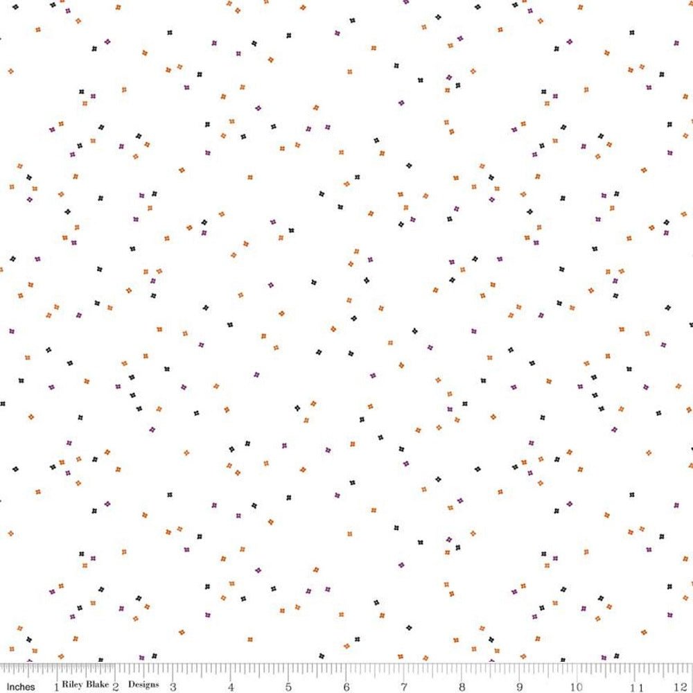 Blossom On White Trick-or-Treat Fabric