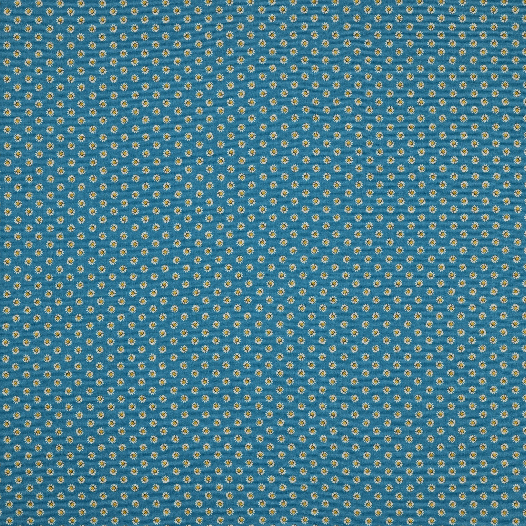 A Prairie Heart Fabric Collection - Dainty Daisy Dark Prairie Sky