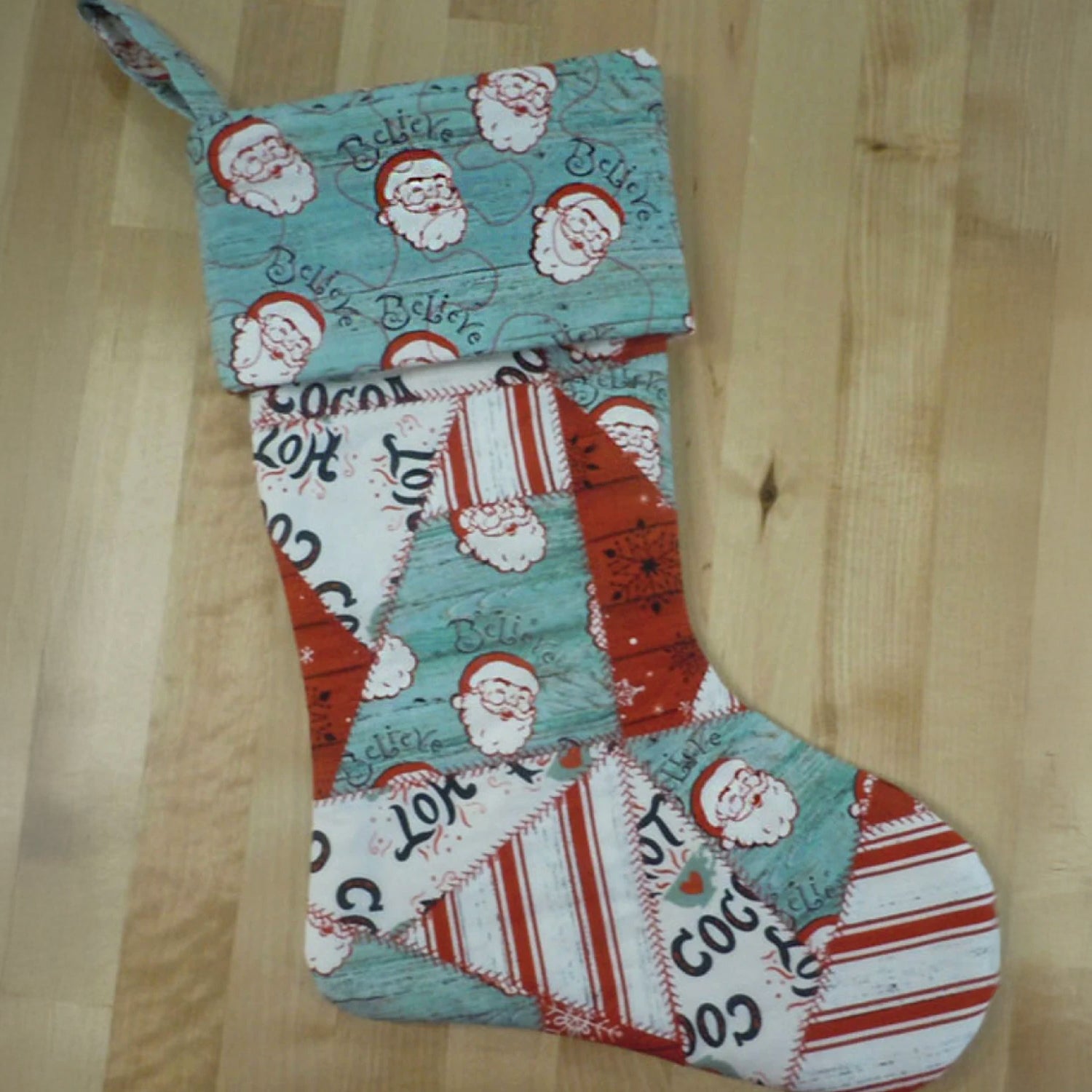 Quilted Patchwork Stocking Pattern