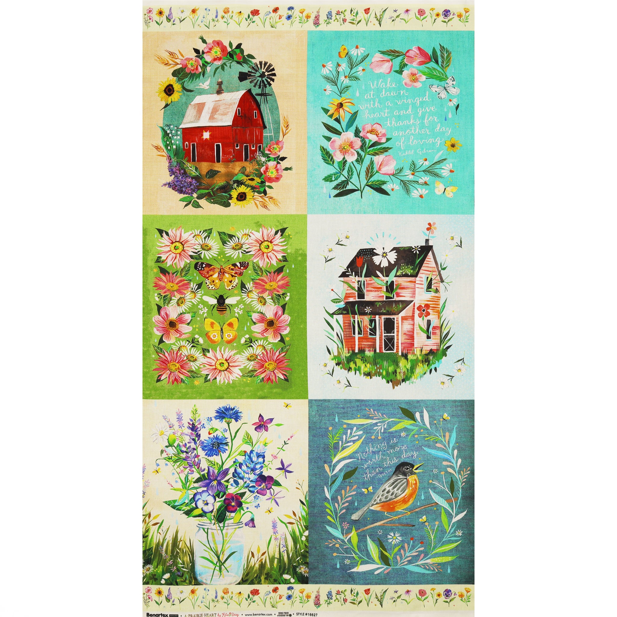 A Prairie Heart Fabric Collection - A Prairie Heart Panel