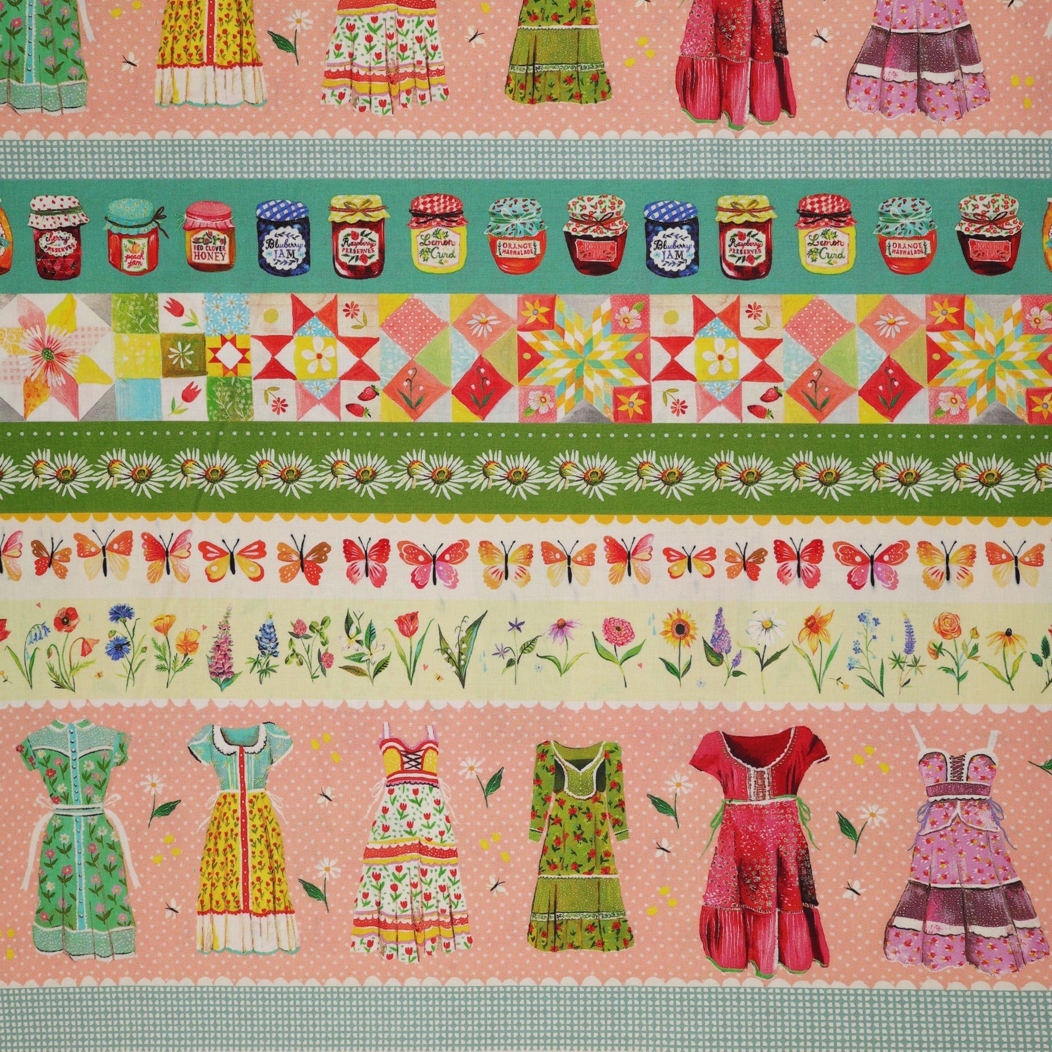 A Prairie Heart Fabric Collection - A Prairie Heart Stripe Multi