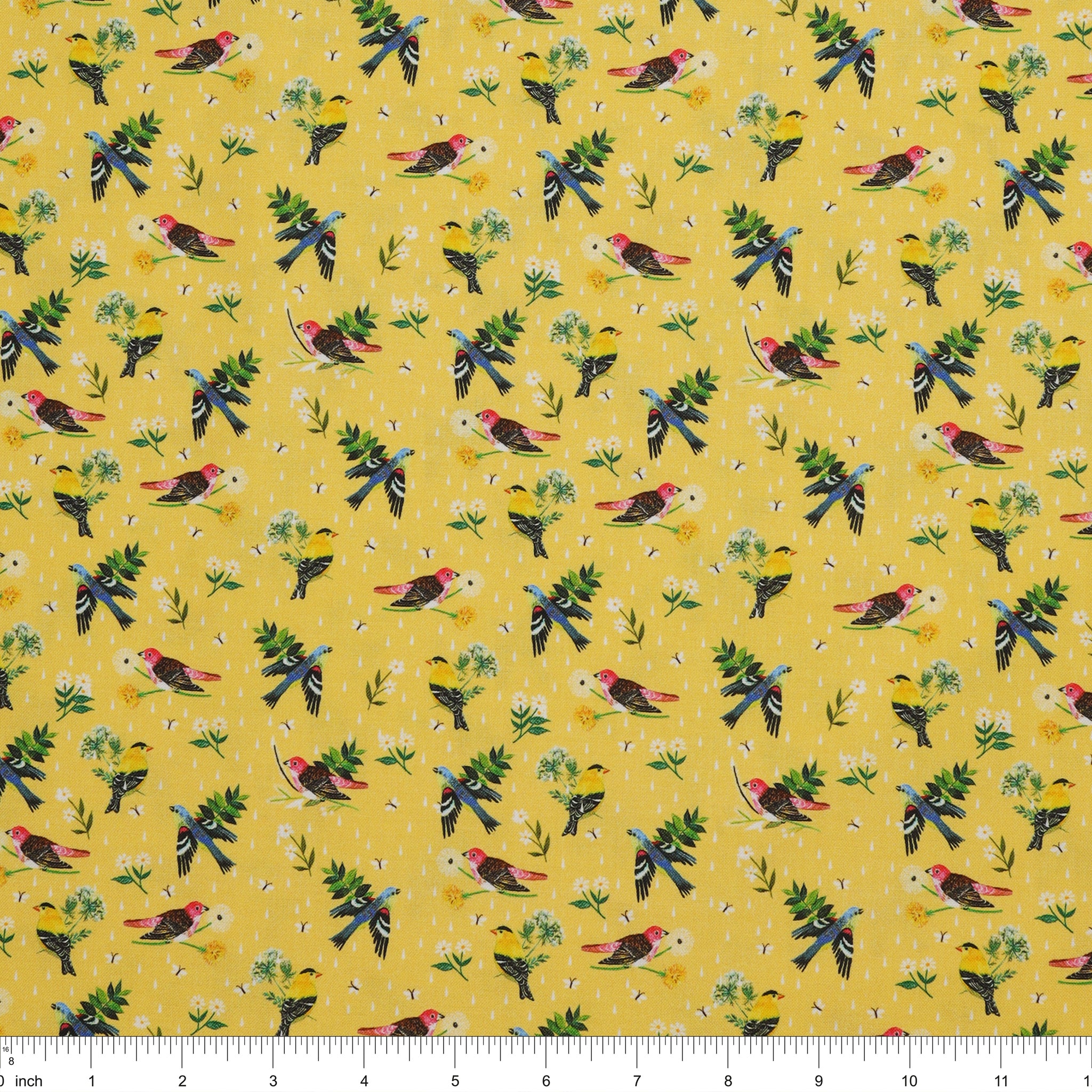 A Prairie Heart Fabric Collection - Morning Birdsong Light Honey