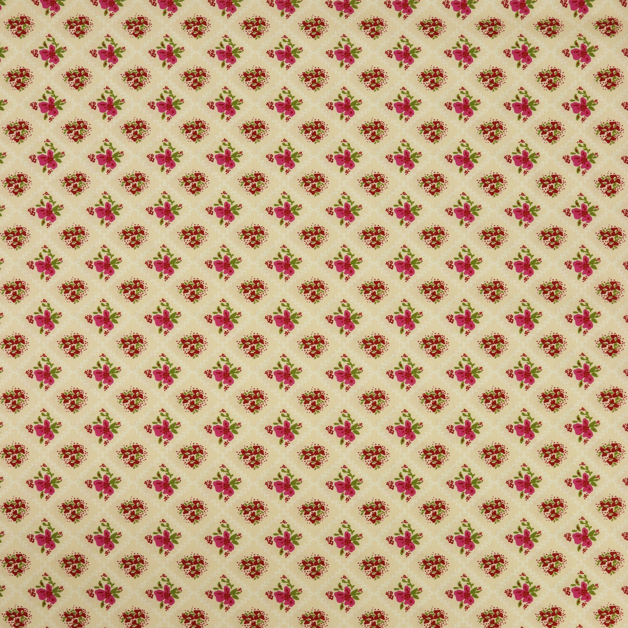 Anthology Fabric Collection - Floral Metaphor Cerise