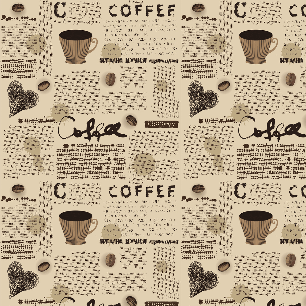 Coffee Drops Fabric - Tan