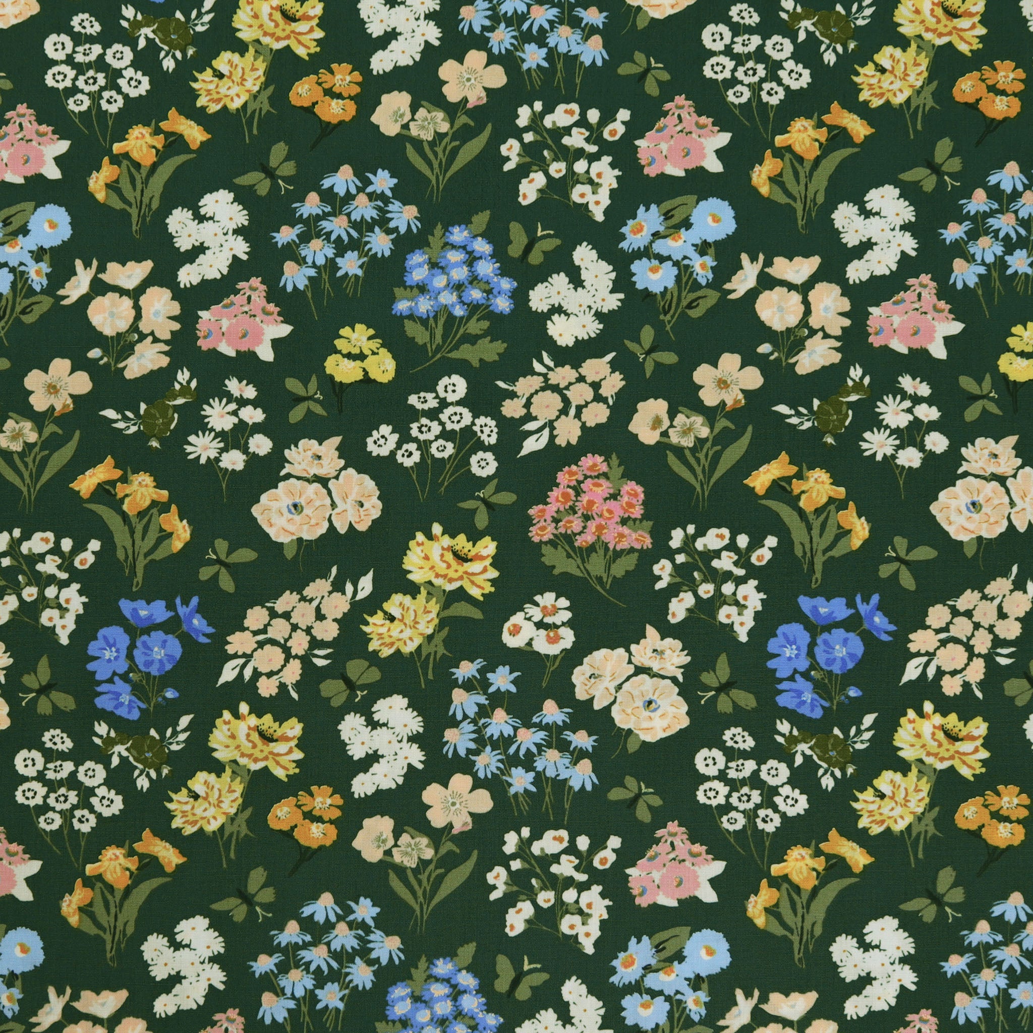 A Year in Petals Fabric Collection - Bountiful Garden Night
