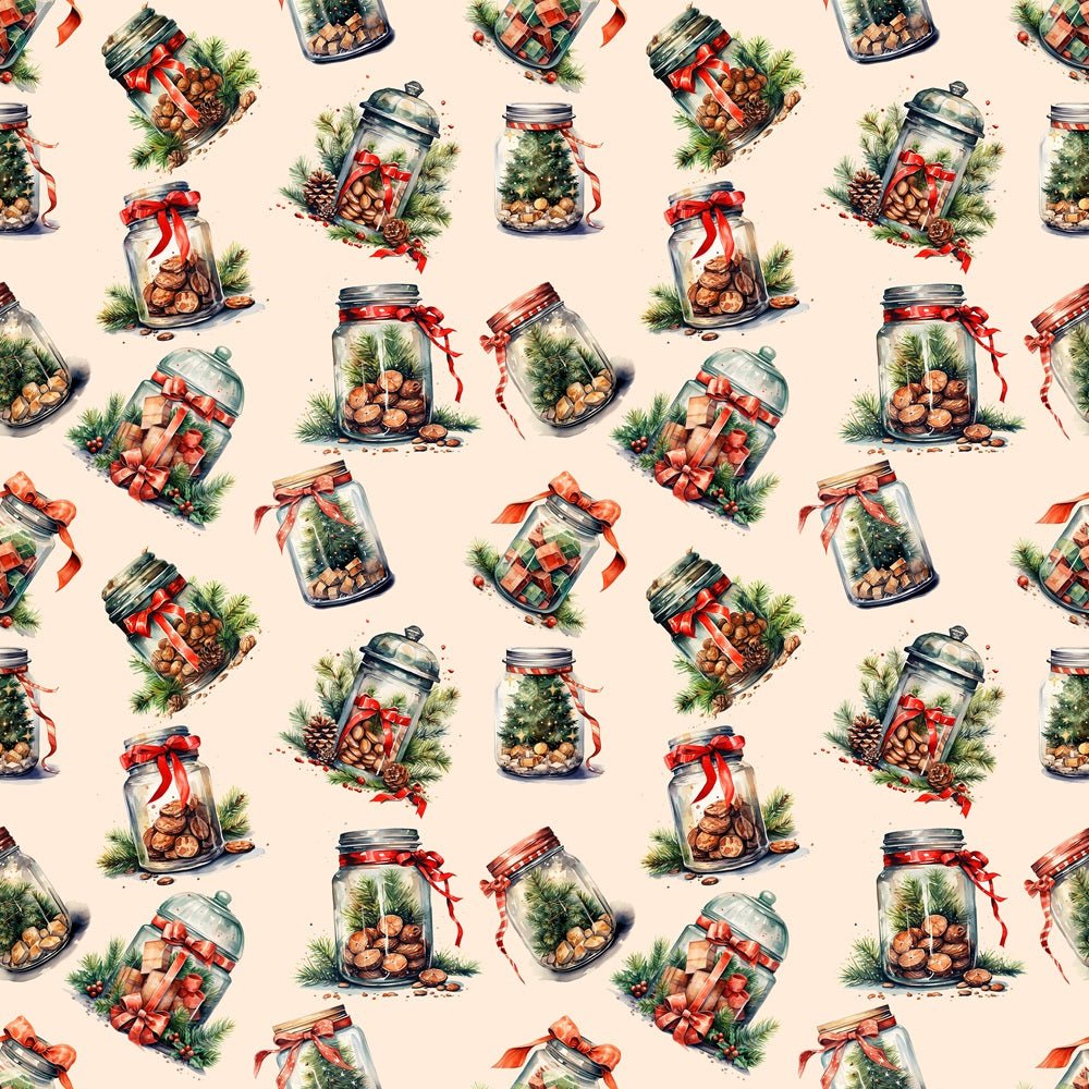 Christmas Goodies In A Jar Fabric