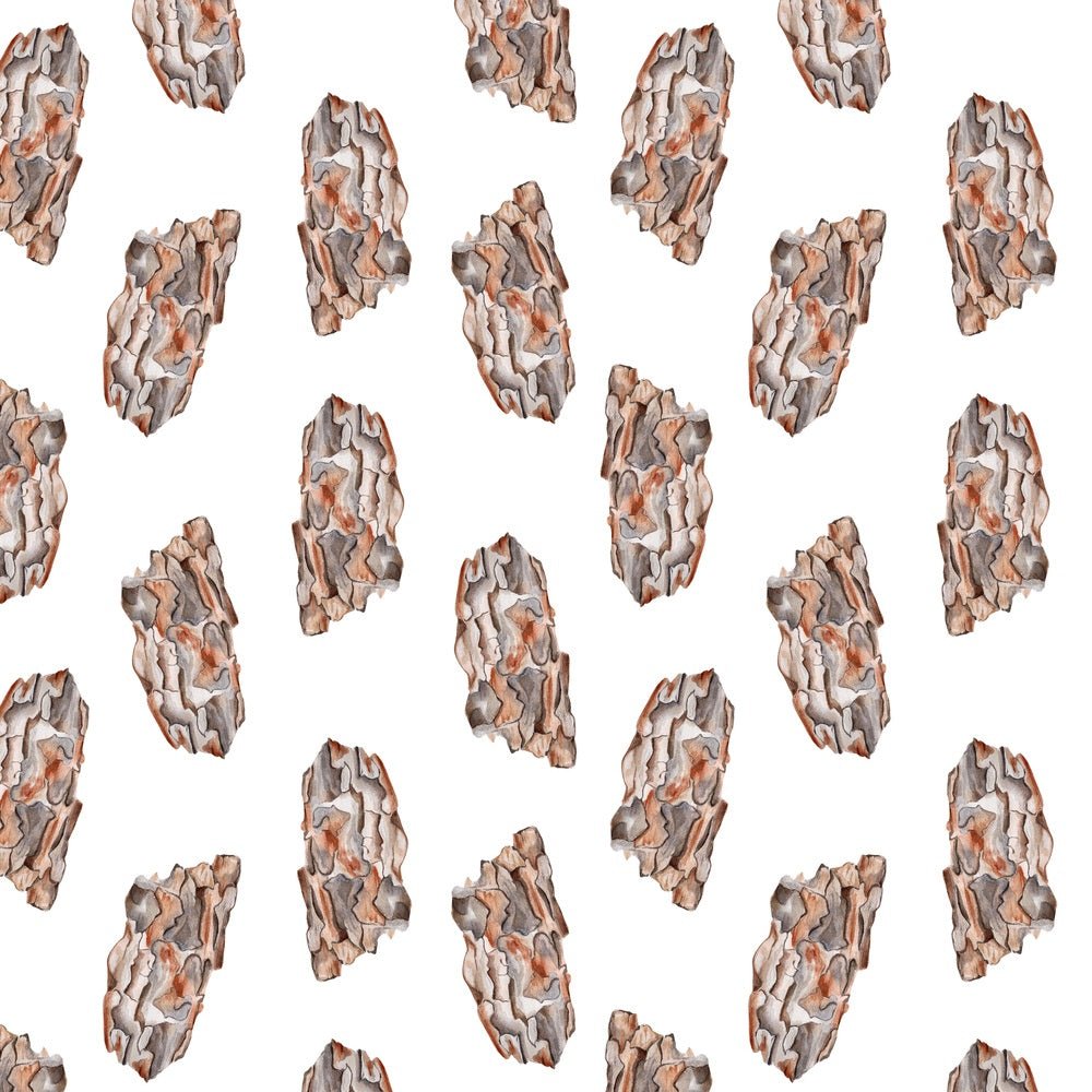 Watercolor Scattered Pine Bark Fabric