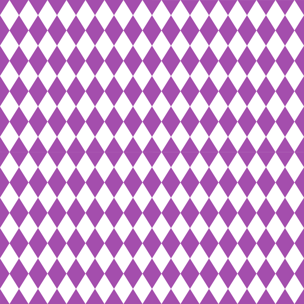 Checkered Diamond Pattern Basics Fabric - Soft Purple