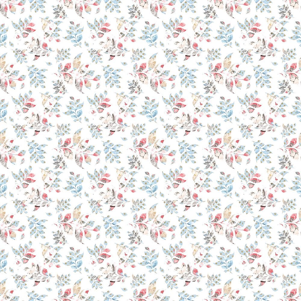 Watercolor Alice in Wonderland Pattern #5 Fabric