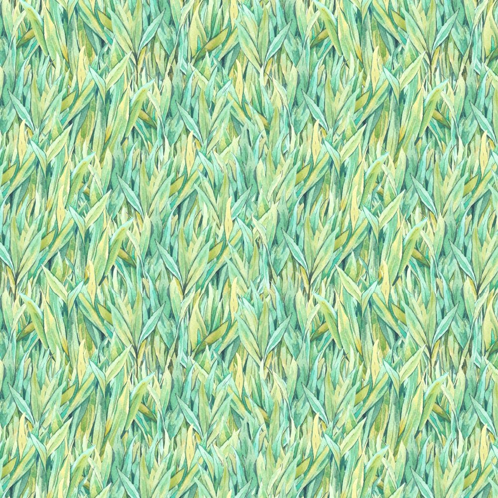 Watercolor Grass Fabric
