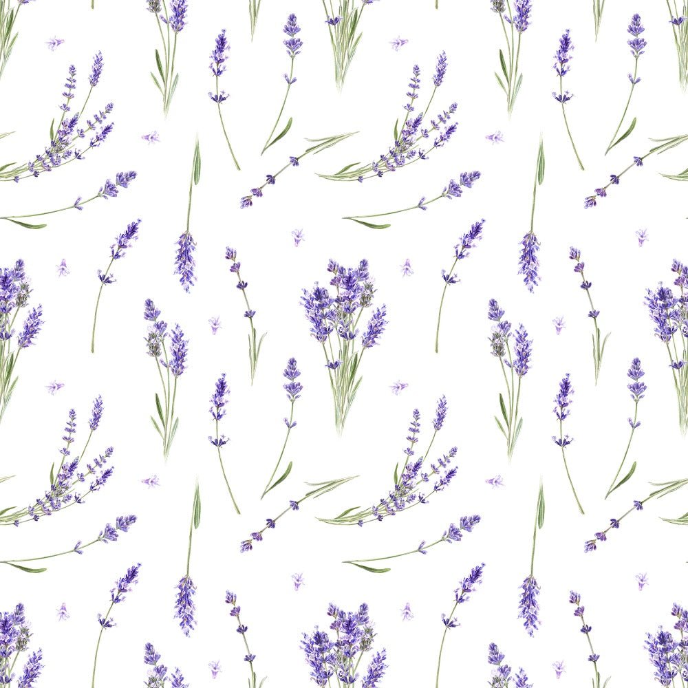 Watercolor Lavender Pattern #1 Fabric