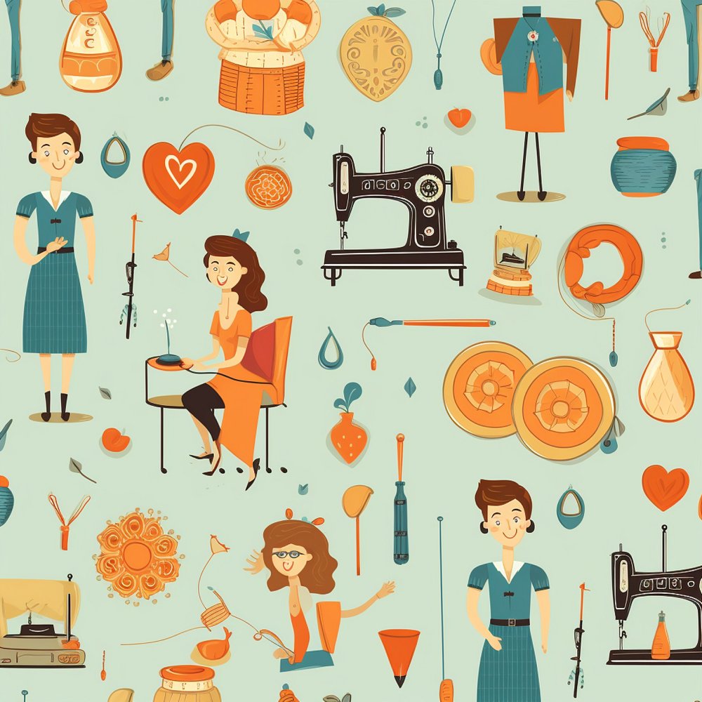 Vintage Sewing Party #3 Fabric