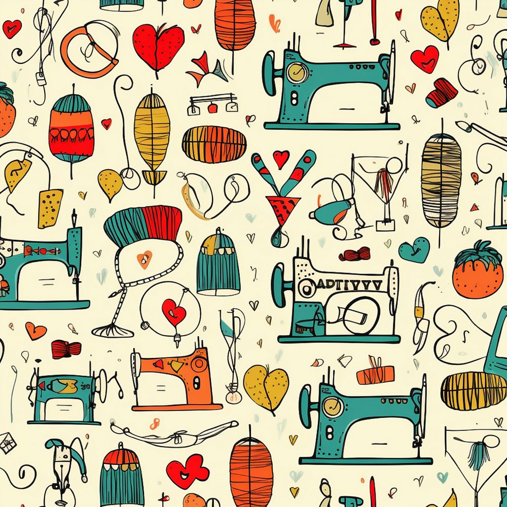 Vintage Sewing Party Supplies #5 Fabric