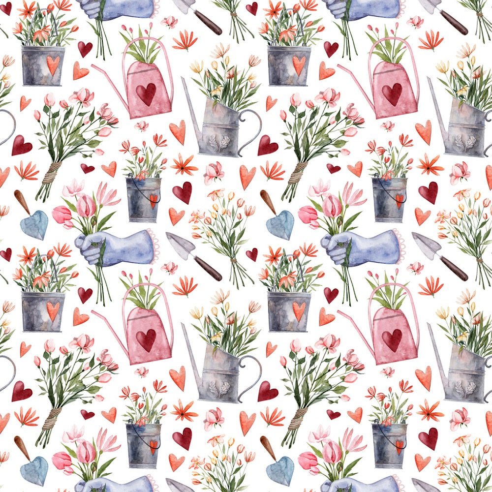 Watercolor In the Garden Fabric