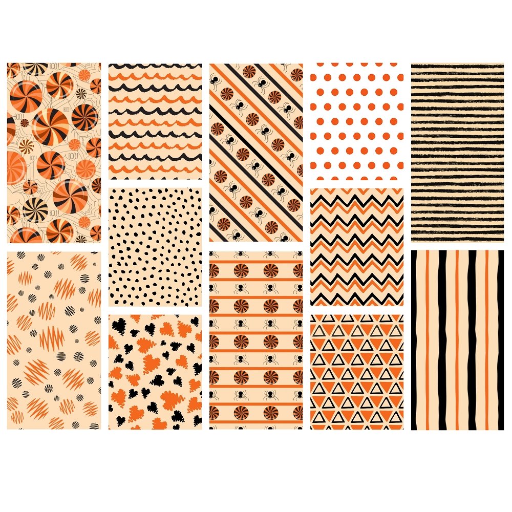 Vintage Halloween Fat Quarter Bundle - 12 Pieces