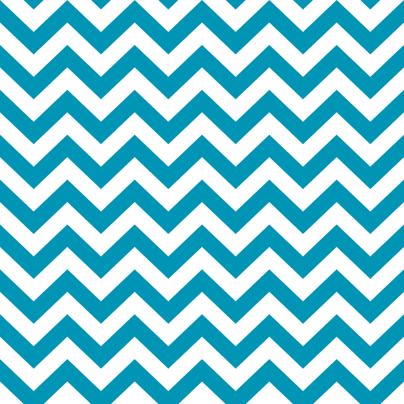 Chevron Zigzag Fabric - Cerulean Blue