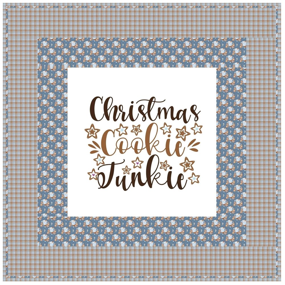 Christmas Cookie Junkie Wall Hanging 42" x 42"