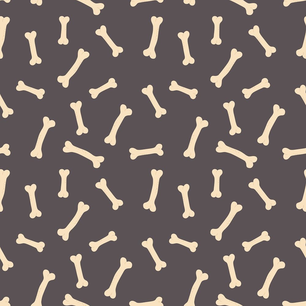 Cartoon Halloween Bones Fabric