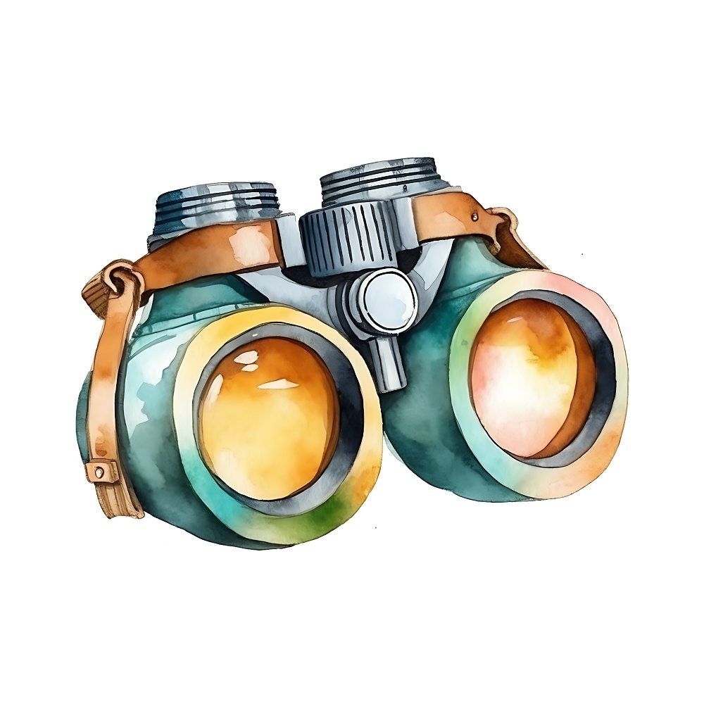 Watercolor Camping #15 Fabric Panel