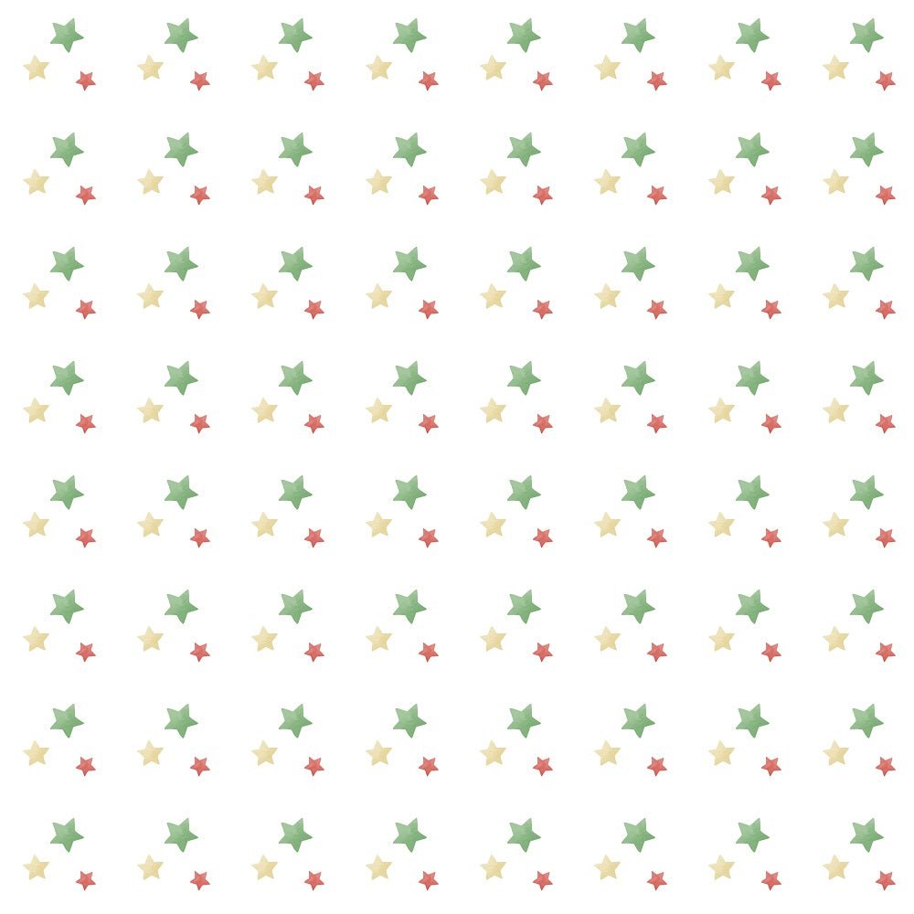 Watercolor Circus Stars Fabric - Multi