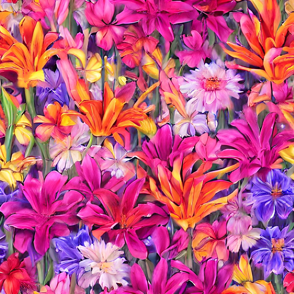 Tropical Blossoms Fabric