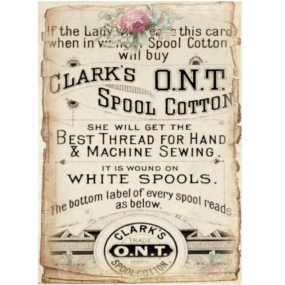 Vintage Sewing Ad #6 Fabric Panel