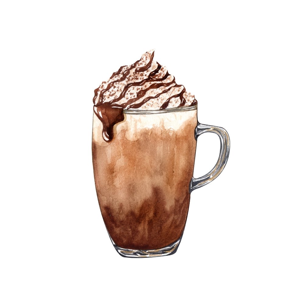 Vintage Small Chocolate Frappe Fabric Panel