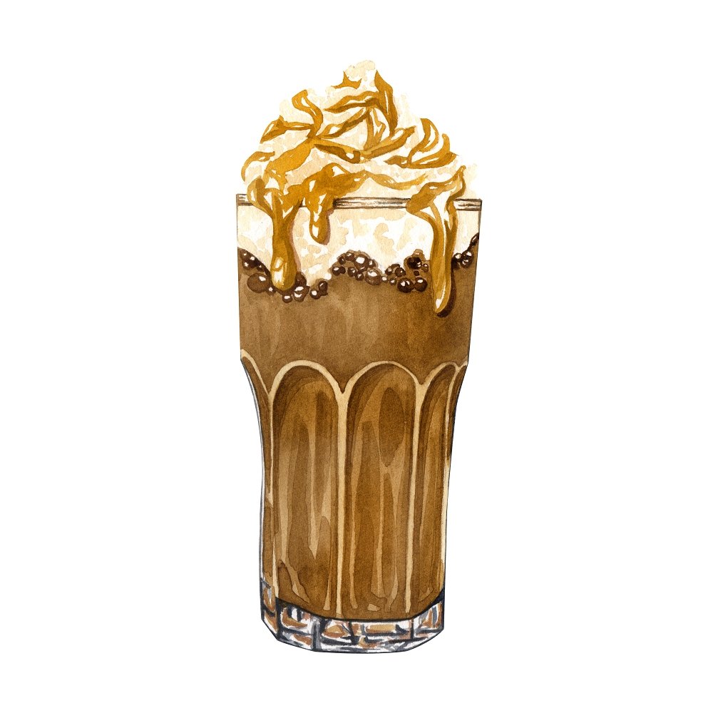 Vintage Large Caramel Frappe Fabric Panel