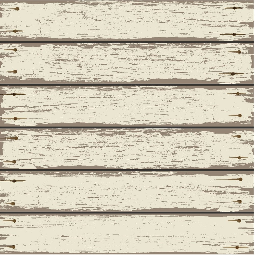 Vintage Wood Planks Fabric - Grey