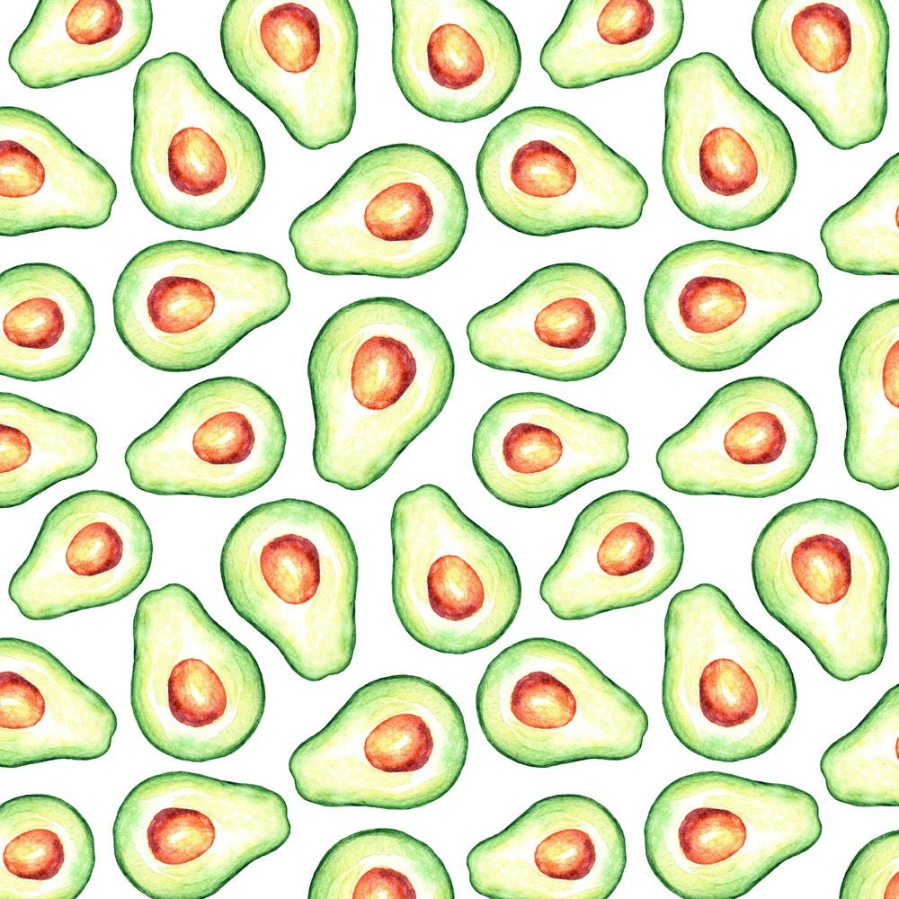 Watercolor Avocados Fabric