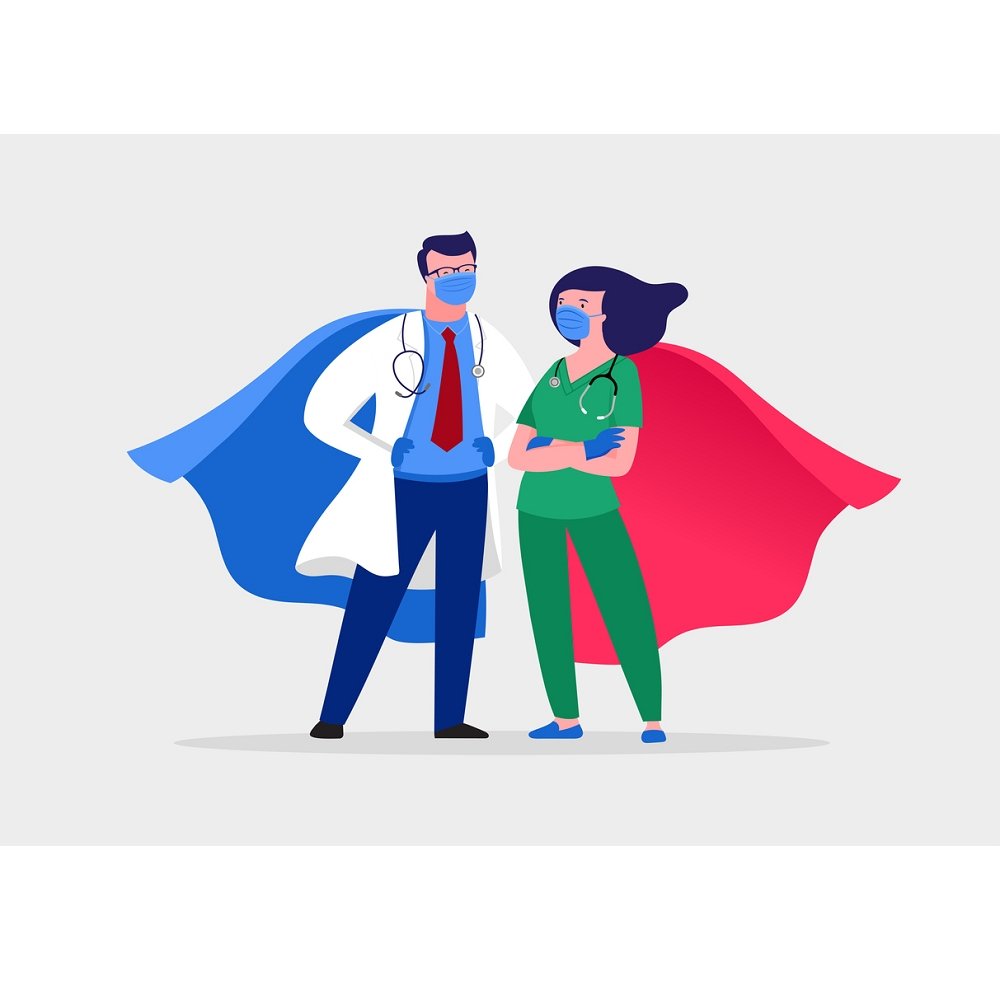 The Heroes Behind The Mask Fabric Panel - Tan