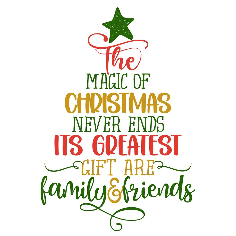 The Magic Of Christmas Fabric Panel - White