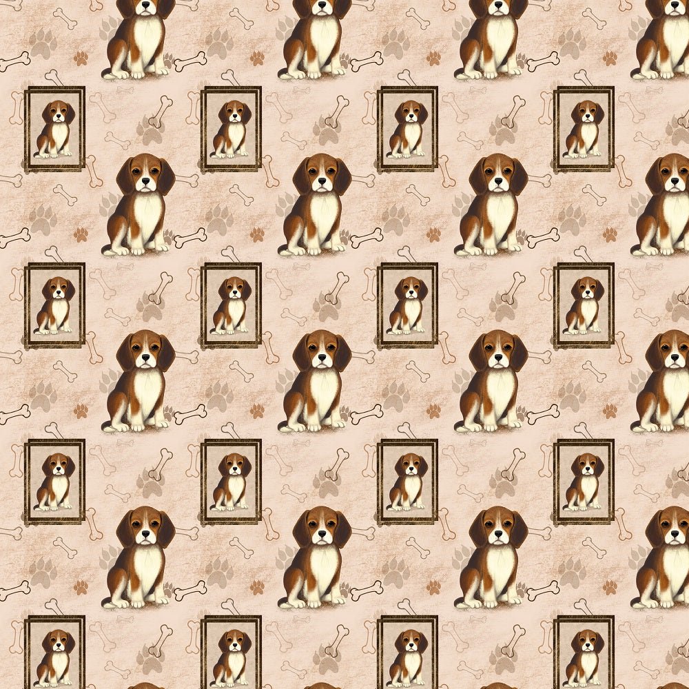 Vintage Puppy Fabric