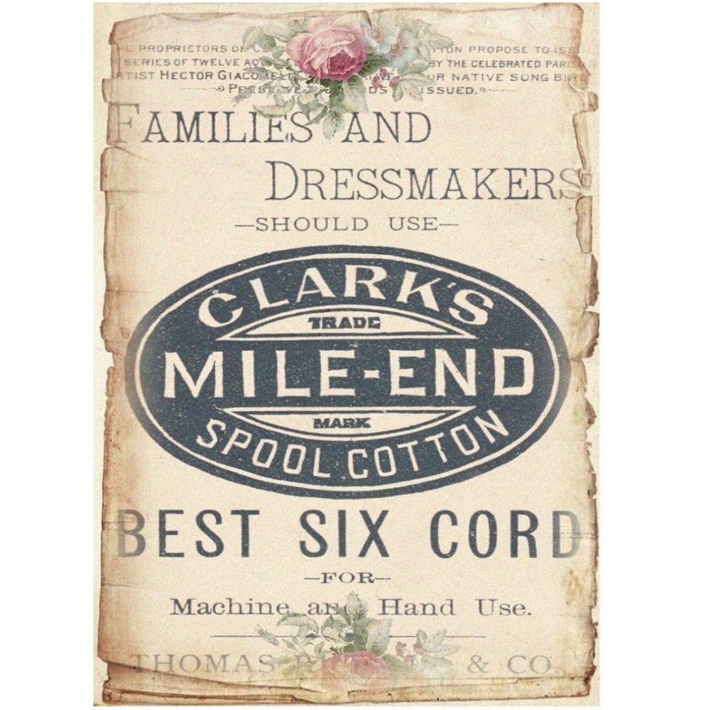 Vintage Sewing Ad #3 Fabric Panel