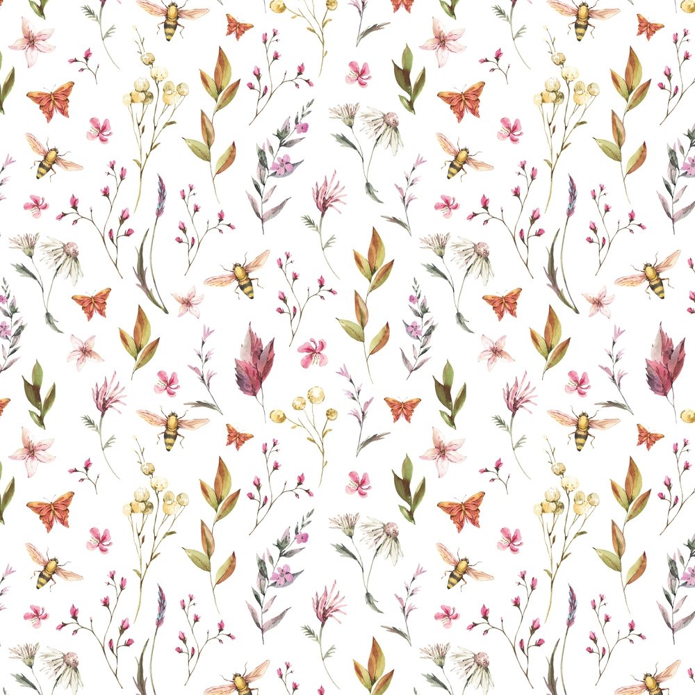 Vintage Summer Botanicals Fabric