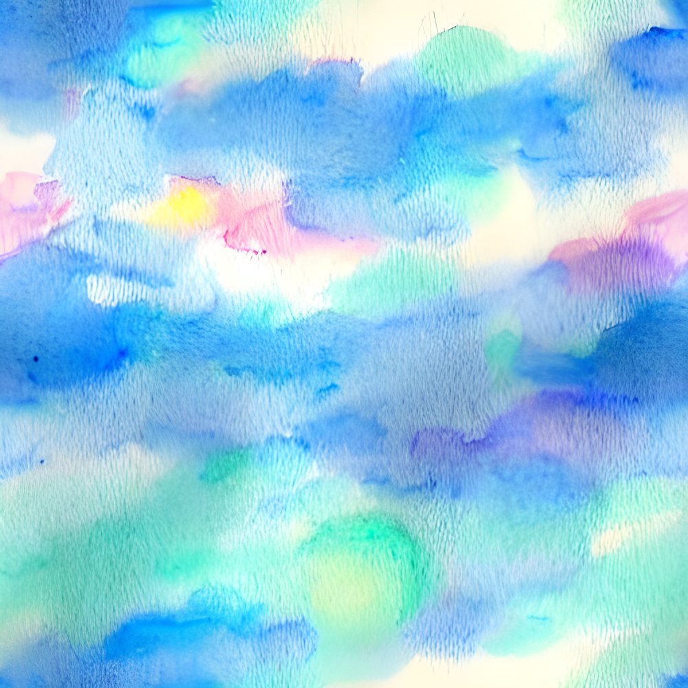 Watercolor Sky Fabric