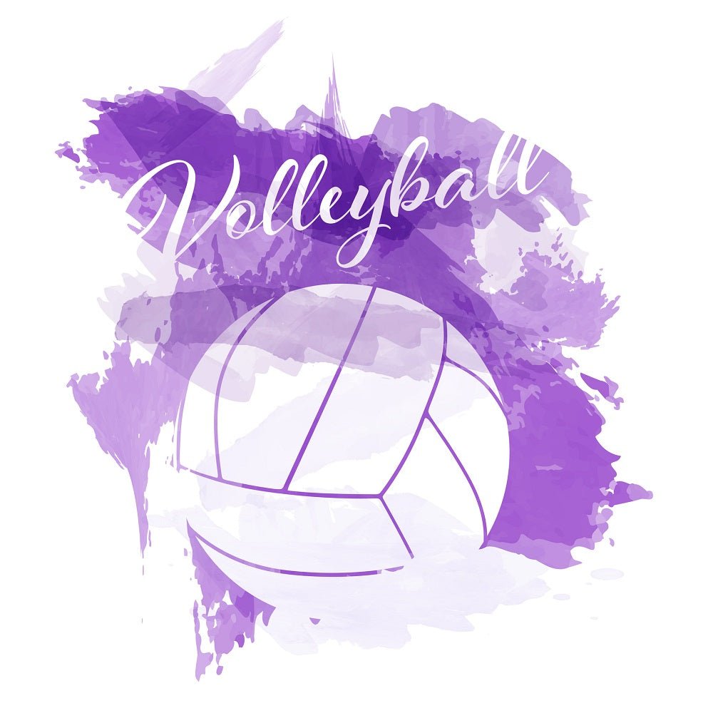 Watercolor Splash Volleyball Fabric Panel