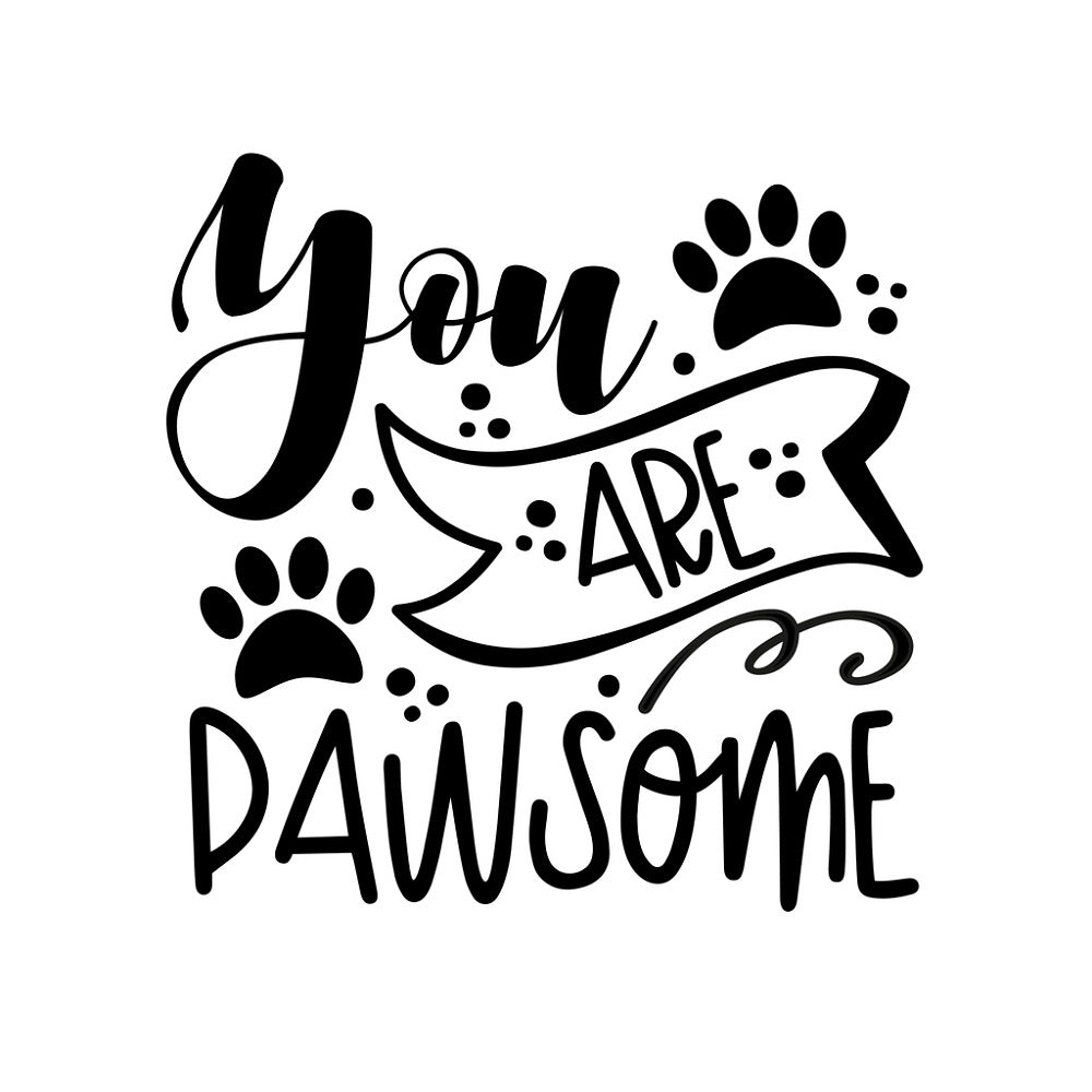You Are Pawsome Fabric Panel