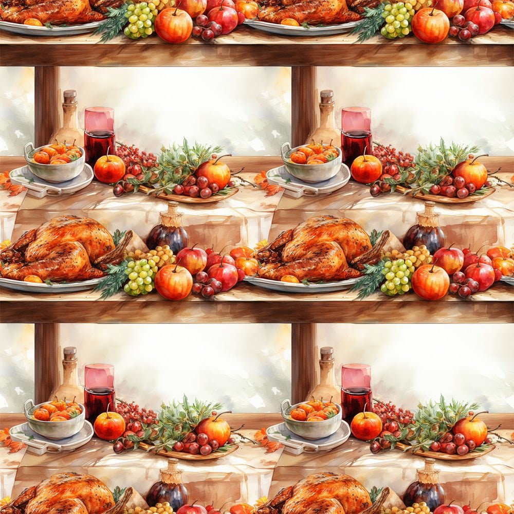 Thanksgiving Meal #11 Fabric