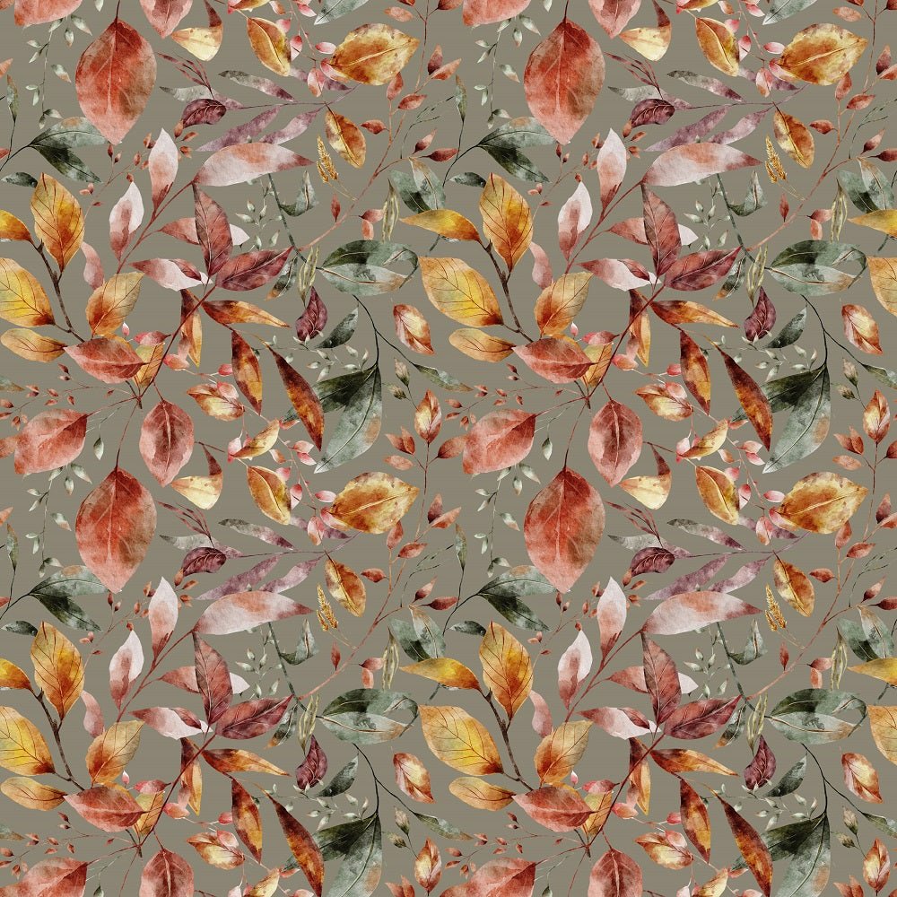 The Cottage Leaves Allover Fabric - Green