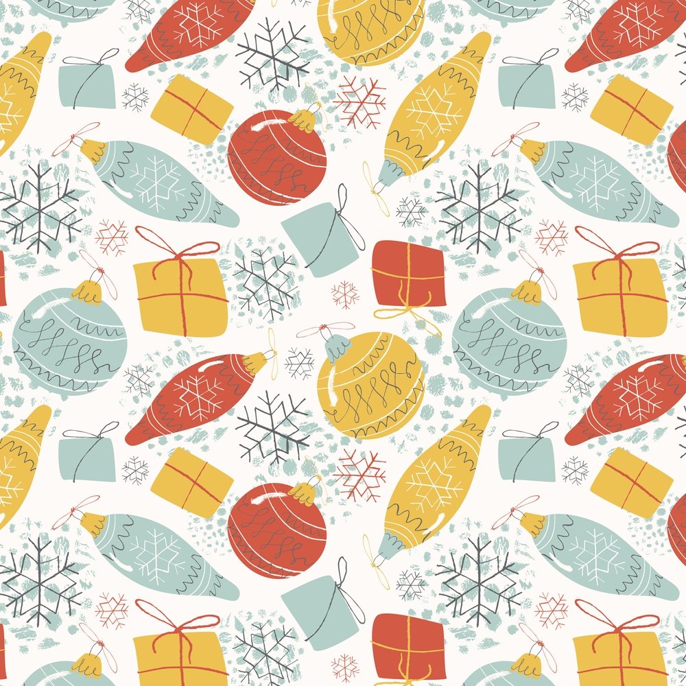 Vintage Christmas Fabric - Multi