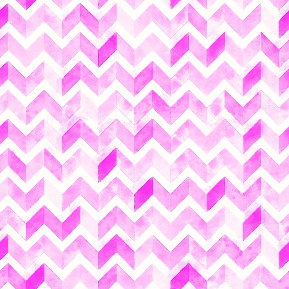 Watercolor Zigzag Fabric - Fuchsia Pink