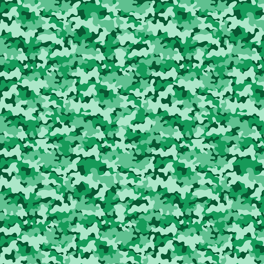 Vibrant Camouflage Fabric - Teal